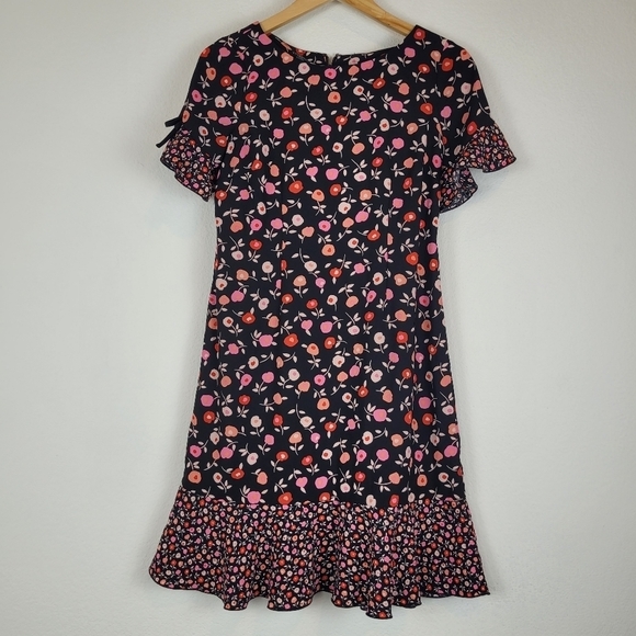 Talbots floral fit and flair dress - Picture 3 of 13